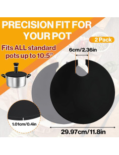 Tapa Sous Vide Foycow 2 Pcs Silicona 8.1 cm Redonda 2