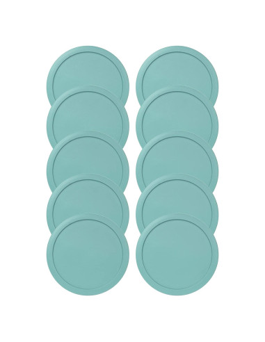 Tapa de Reemplazo Pyrex 2 Tazas 10-Pack Turquesa 12.7 cm