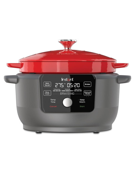 Olla Holandesa Eléctrica Instant Pot 6L 1500W Hierro Fundido Rojo Olla Holandesa Eléctrica Instant Pot 6L 1500W Hierro Fundido Rojo