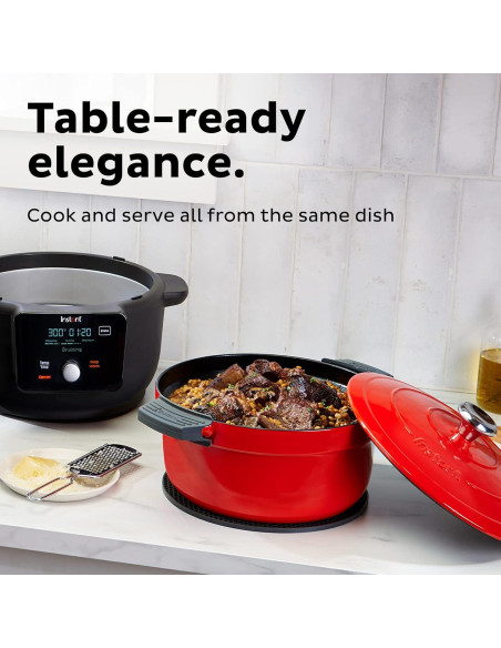 Olla Holandesa Eléctrica Instant Pot 6L 1500W Hierro Fundido Rojo Olla Holandesa Eléctrica Instant Pot 6L 1500W Hierro Fundido Rojo