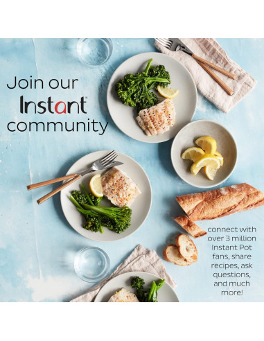 Olla Holandesa Eléctrica Instant Pot 6L 1500W Hierro Fundido Rojo