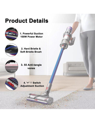 Cabezal de Limpieza Garbage Fighter para Aspiradoras Dyson V7-V15