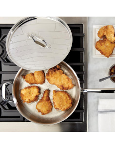 Sartén de Acero Inoxidable Breville Clad 4.73L con Tapa 2