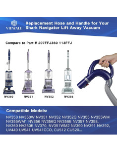 Mango de Manguera VIEWALL 207FFJ360 para Aspiradora Shark 2