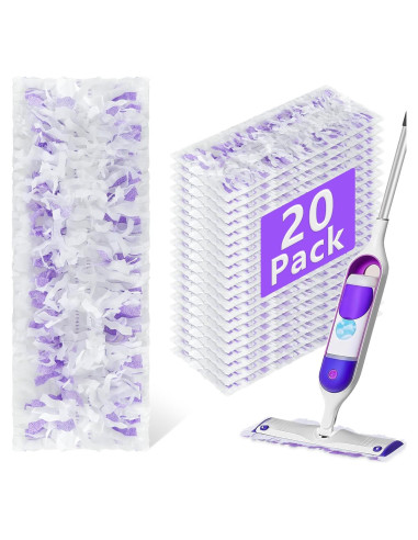 20 Recargas de Paño de Mopa Eléctrica DOCXCDO Multi-Superficie