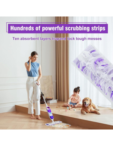 20 Recargas de Paño de Mopa Eléctrica DOCXCDO Multi-Superficie