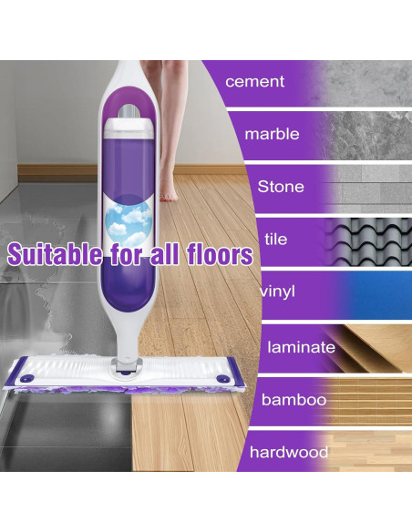 20 Recargas de Paño de Mopa Eléctrica DOCXCDO Multi-Superficie