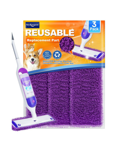 Paños Reutilizables para Mopa de Poder Swiffer MyKEEPOW - 3 Unidades