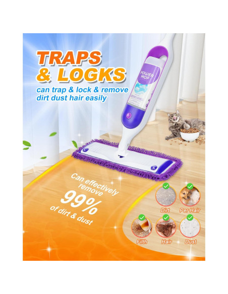 Paños Reutilizables para Mopa de Poder Swiffer MyKEEPOW - 3 Unidades