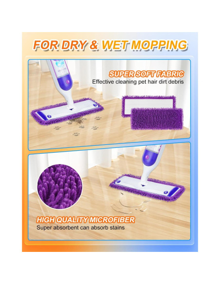 Paños Reutilizables para Mopa de Poder Swiffer MyKEEPOW - 3 Unidades