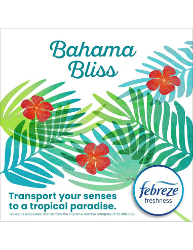 Bolsas de Basura Pequeñas Glad 4 Galones Febreze Bahama Bliss