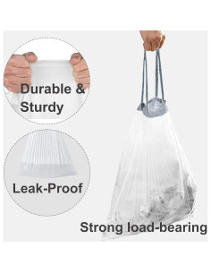 Bolsas de Basura Gruesas MENJITO Code P 200 Unidades 60 Litros 2