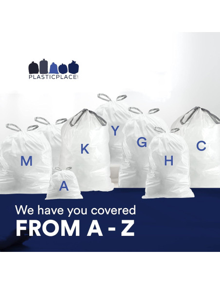 Bolsas de Basura Plasticplace 100 Unidades 30.4 Galones