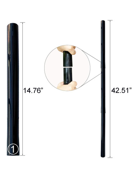 Paquete de 3 varillas de extensión de vacío ENUKYCOM 35 mm 106.68 cm