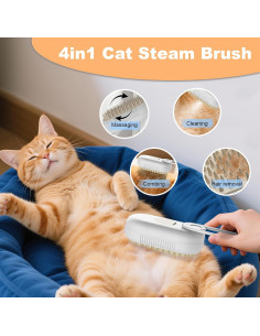 Cepillo de Vapor 4 en 1 Wavetoka para Gatos y Perros 2