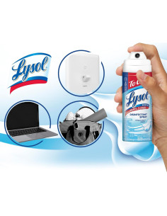 Lysol Spray Desinfectante de Viaje Lino Fresco 42g Paquete 5 2