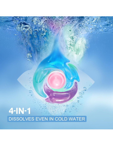 200 Cápsulas Detergente Ropa Heigble 4 en 1 Aroma Frutal