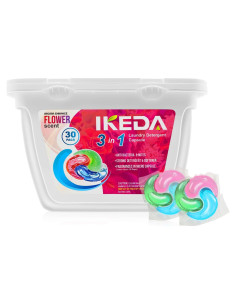 Bolsitas de Detergente para Lavandería Ikeda 30 Unidades Aroma Floral