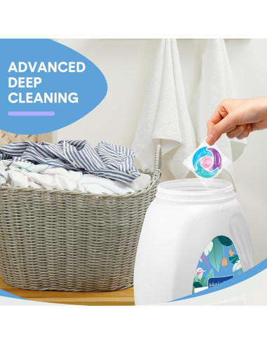 200 Cápsulas Detergente Ropa Heigble 4 en 1 Aroma Frutal