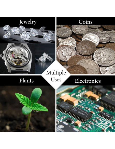 Lupa de Joyero Pineapple 40X con Luz LED y UV - Compacta