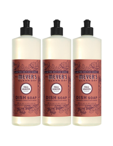 Sopa para Platos Mrs. Meyer's Clean Day Hojas de Otoño 473ml Pack 3