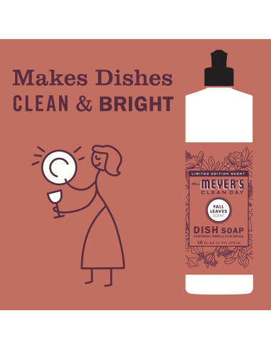 Sopa para Platos Mrs. Meyer's Clean Day Hojas de Otoño 473ml Pack 3