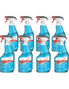 Limpiador de Vidrios Windex Sin Rayas 32 Oz (0.95 L) Caja 8 2