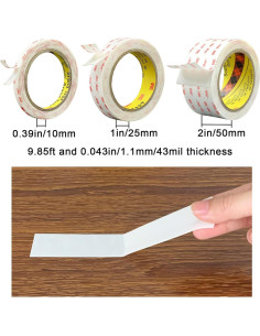 Cinta Doble Cara 3M VHB 4950 10mm x 3m Adhesiva Removible 2