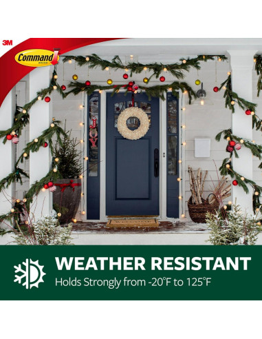 Ganchos de Pared Transparentes Command Medianos - Soporta 0.91 kg