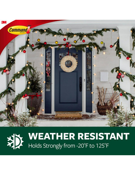 Ganchos de Pared Transparentes Command Medianos - Soporta 0.91 kg