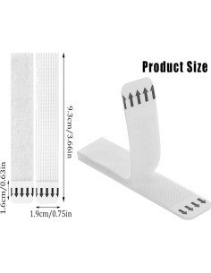 Tiras Adhesivas para Colgar Imágenes Dntorx 36 Pares 9.3x1.9cm 2