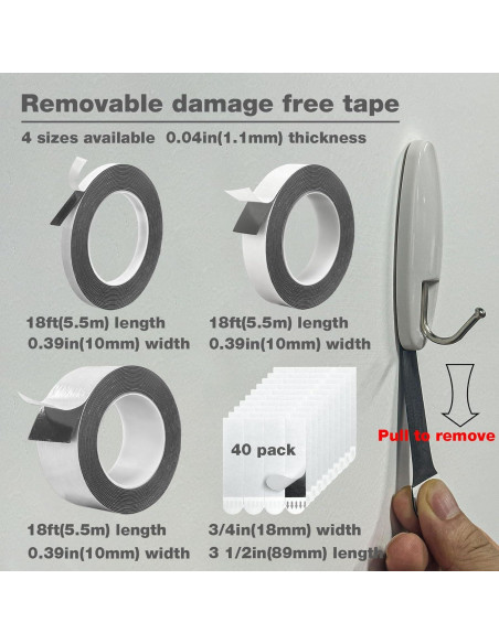 Cinta Doble Cara Pesada Hasaky 40 Piezas 19mm x 89mm Cinta Doble Cara Pesada Hasaky 40 Piezas 19mm x 89mm