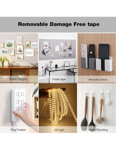 Cinta Doble Cara Pesada Hasaky 40 Piezas 19mm x 89mm