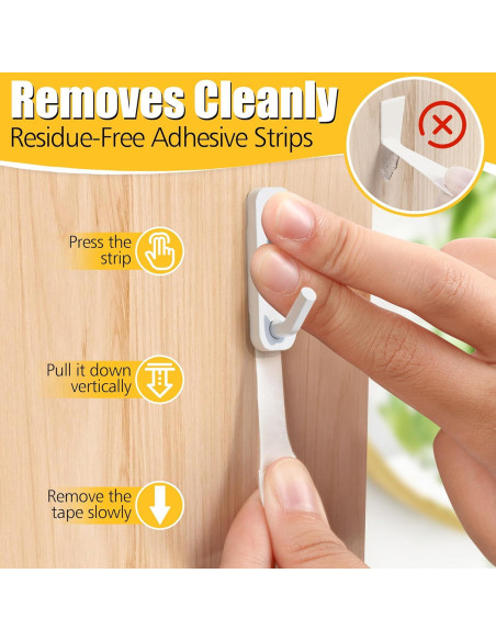 Tiras Adhesivas de Recarga LuBanSir 48 Pack para Interiores