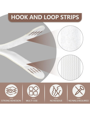 64 Tiras Adhesivas para Colgar Imágenes RAINFLOW - Carga Pesada