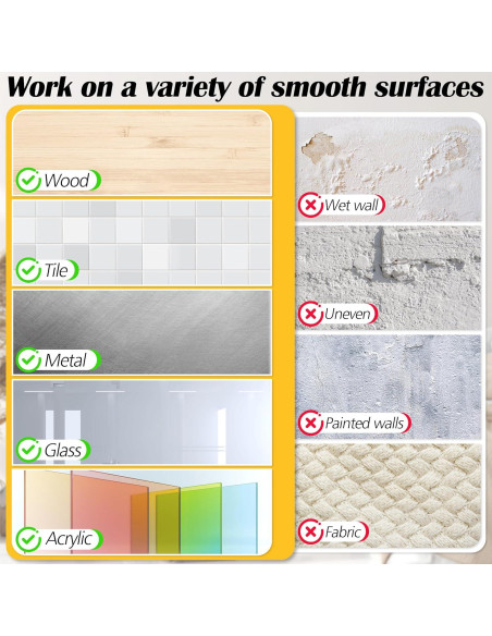 Tiras Adhesivas de Recarga LuBanSir 48 Pack para Interiores