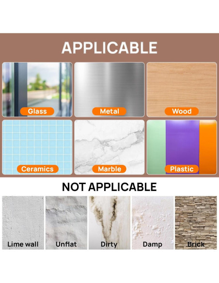 64 Tiras Adhesivas para Colgar Imágenes RAINFLOW - Carga Pesada