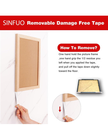 Cinta de Doble Cara SINFUO 19mm x 6.71m Removible Sin Daños