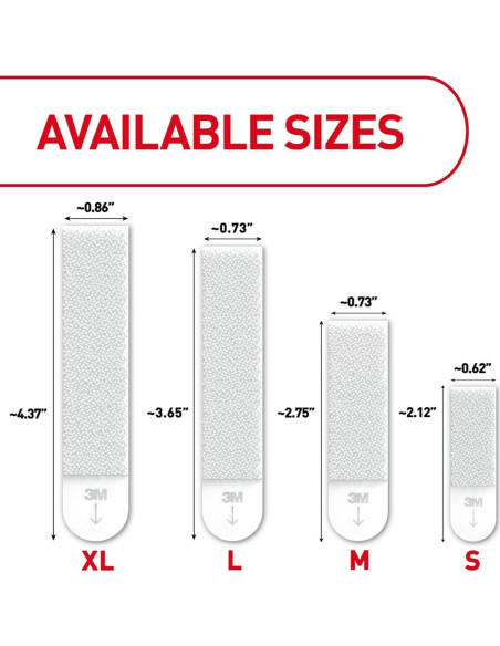 Tiras para colgar cuadros 3M Command, 24 unidades, Blanco
