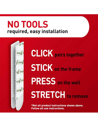 Tiras para colgar cuadros 3M Command, 24 unidades, Blanco