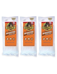 Palitos de Pegamento Caliente Gorilla 20 Unidades 20 cm