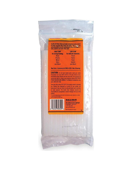 Palitos de Pegamento Caliente Gorilla 20 Unidades 20 cm
