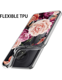 Funda Protectora TPU Motorola Moto E5 Play/Cruise/Go - Flor Púrpura 2