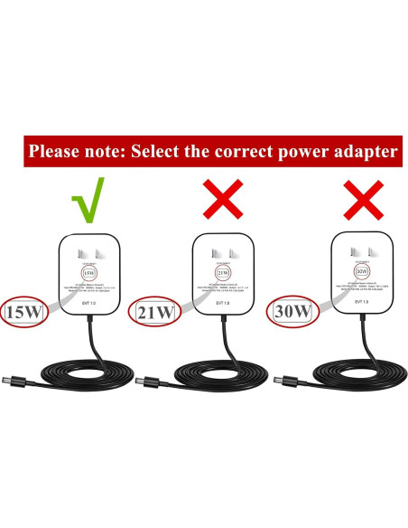 Adaptador de Corriente 15W para Echo Dot y Echo Show - SHENZHEN HENG TAI YING