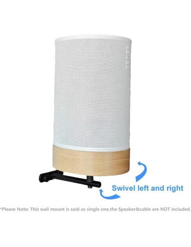 Soporte de pared EMATECH para altavoz Sonos Era 100 - Madera real