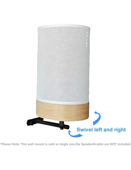 Soporte de pared EMATECH para altavoz Sonos Era 100 - Madera real