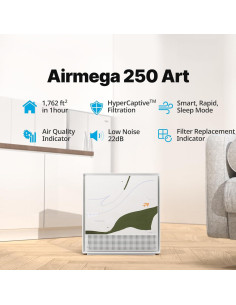 Purificador de aire Coway Airmega 250 ART HEPA 81.8 m 2