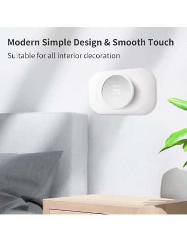 Cubierta de Placa de Pared para Termostato Nest Petrichor Blanco