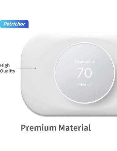 Cubierta de Placa de Pared para Termostato Nest Petrichor Blanco