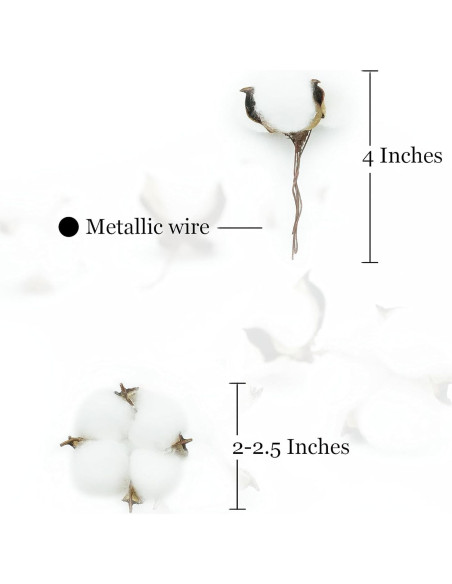 25 Piezas Bolas de Algodón Blanco Decorativas 5-6cm Rowan